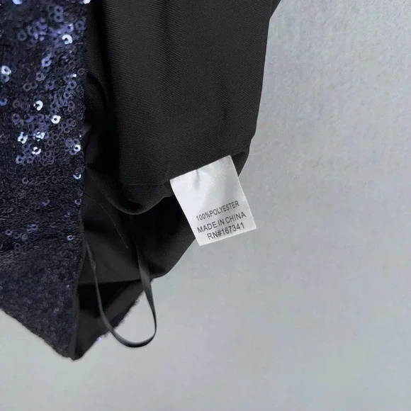 HELLO MOLLY Wanna Know How You Feel Sequin Dress Womens XS Navy Party Dressy - Picture 9 of 15